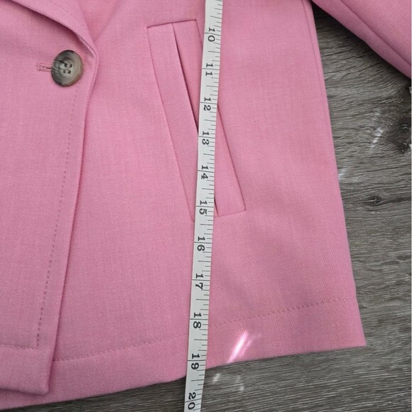 Ann Taylor Short Trench Pea Coat Pink size 00 - Picture 8 of 15